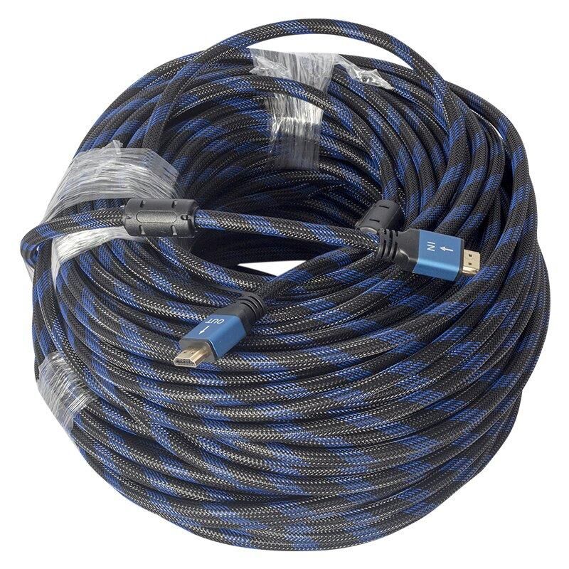 Powermaster Örgülü Çipsetli Çift Filtreli 40Metre HDMI Kablo