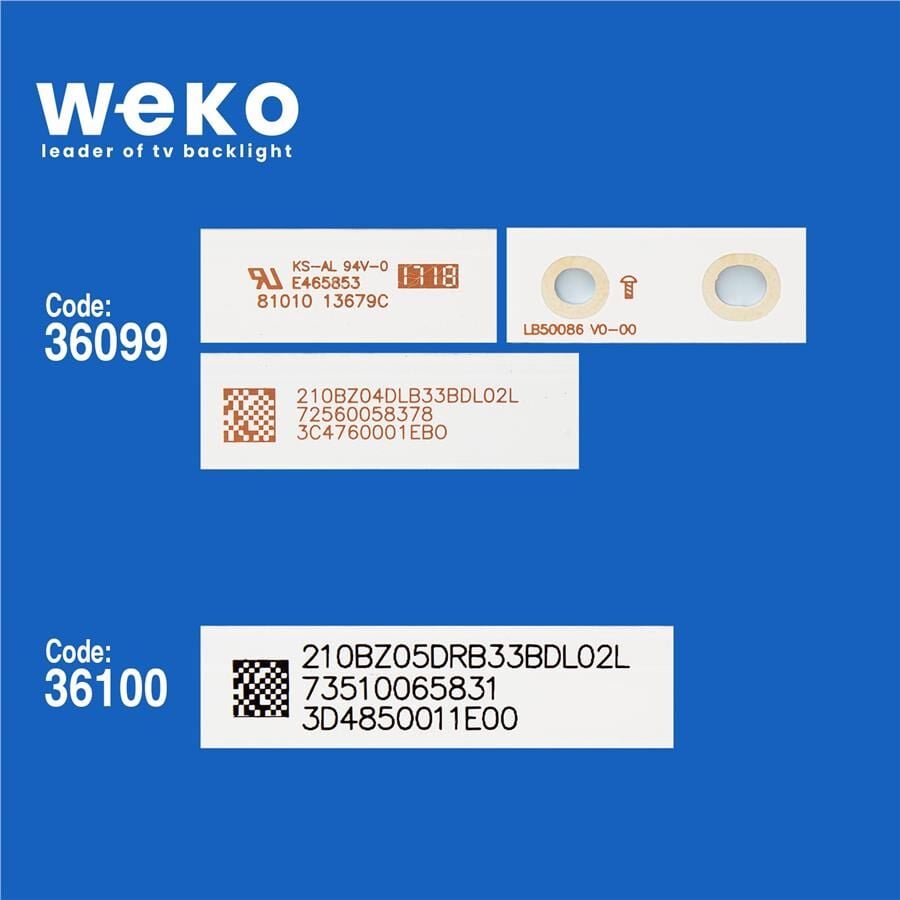 Wkset-5455 36099X5 36100X5 Lb50086 V1_00 V0_00 10 Adet Led Bar