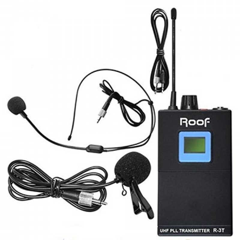 Roof R-3T UHF Kablosuz Rehber Verici Yaka Mikrofon