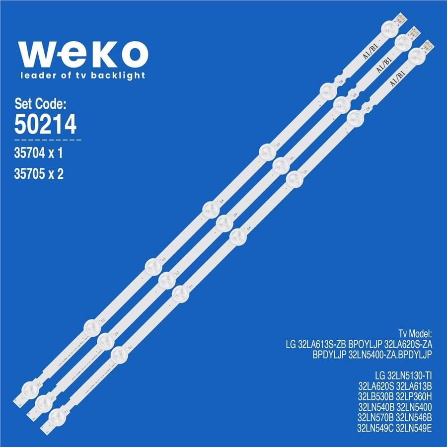 Wkset-5214 35704X1 35705X2 32 V13 Rev 0.0 3 Adet Led Bar (Birleştirilmiş)