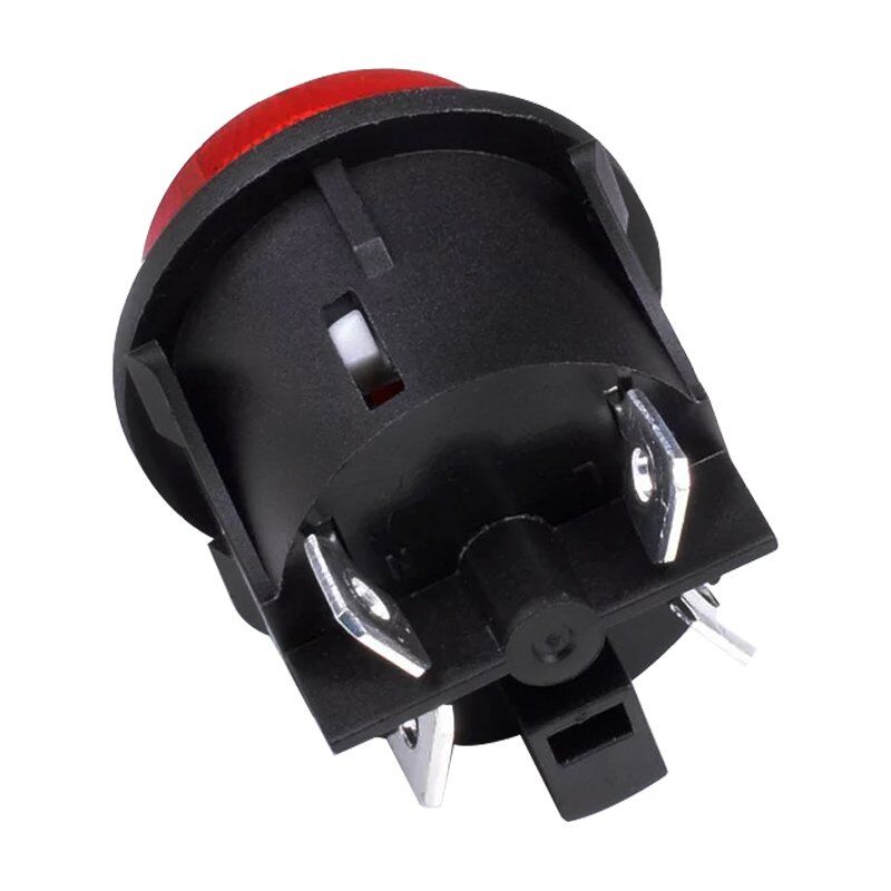 Powermaster IC-180G Basmalı Anahtar 4 Pin Yuvarlak 25 Mm