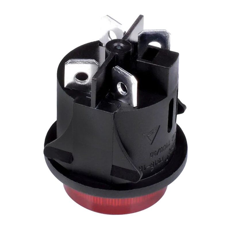 Powermaster IC-180G Basmalı Anahtar 4 Pin Yuvarlak 25 Mm