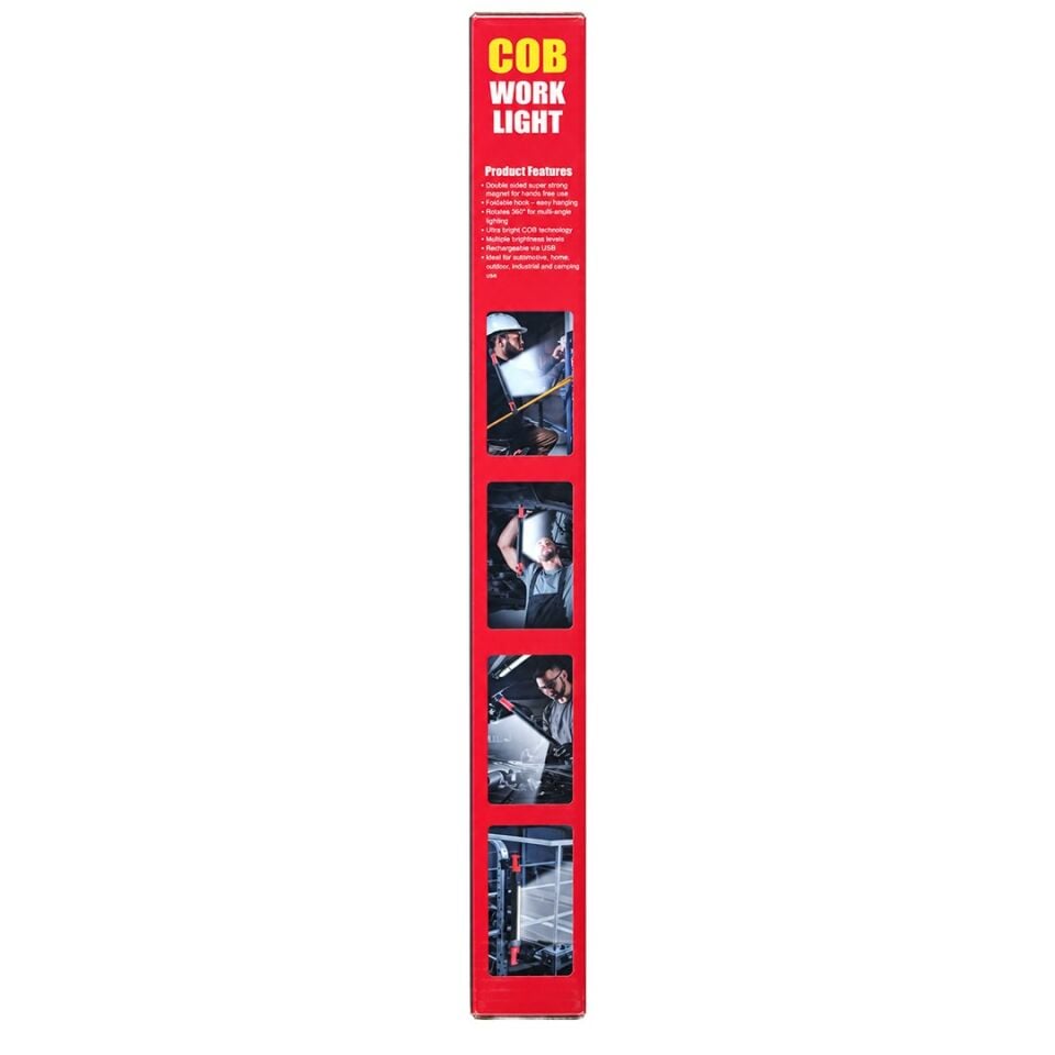 Powermaster PM-38123 DC 5V Şarjlı Manyetik Taban Askı Aparatı Çoklu Işık Modu Araç Tamir Lambası