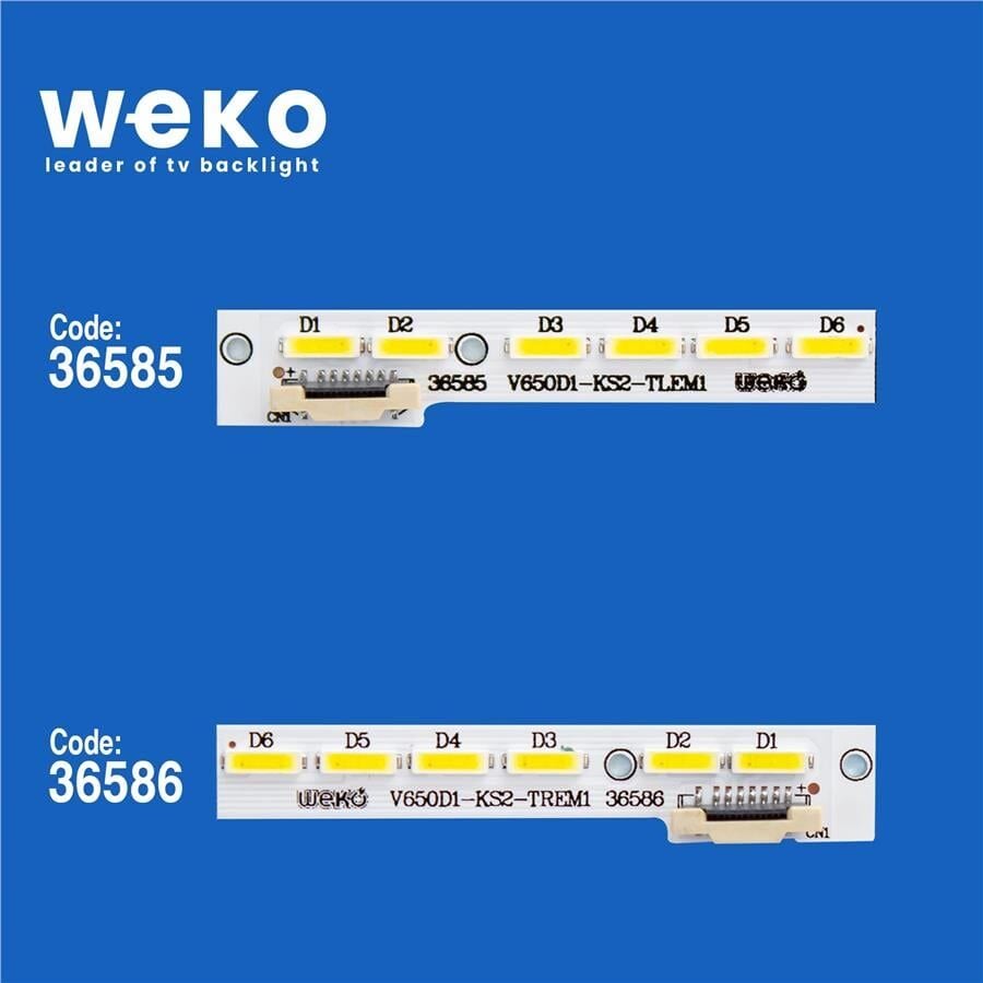 Wkset-5463 36585X2 36586X2 V650D1-Ks2 4 Adet Led Bar (48Led)