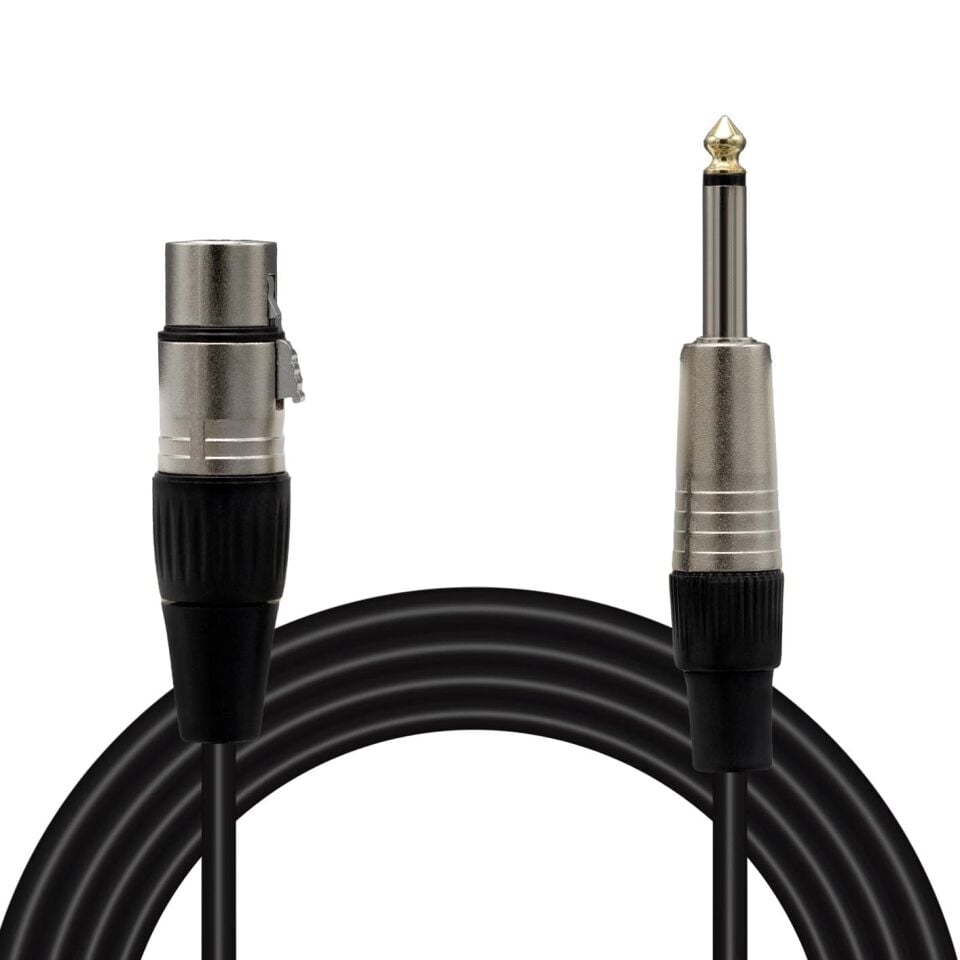Magicvoice LD379B 6.3 Mm Mono Erkek Canon Dişi 5 Metre Kablo