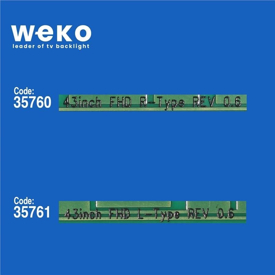 Wkset-5224 35760X1 35761X1 43Inch Fhd 2 Adet Led Bar (36Led)