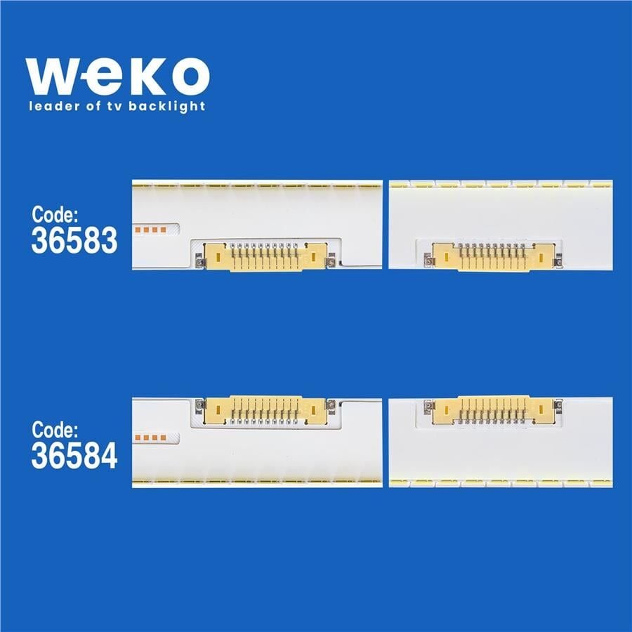 Wkset-5464 36583X1 36584X1 Samsung_2014Svs48_7032Snb_U8500 2 Adet Led Bar Çift Soket