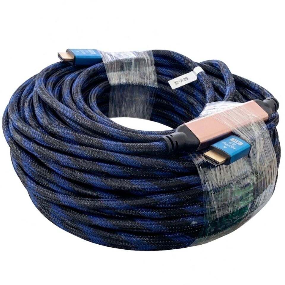 Powermaster Örgülü Çipsetli Çift Filtreli 40Metre HDMI Kablo