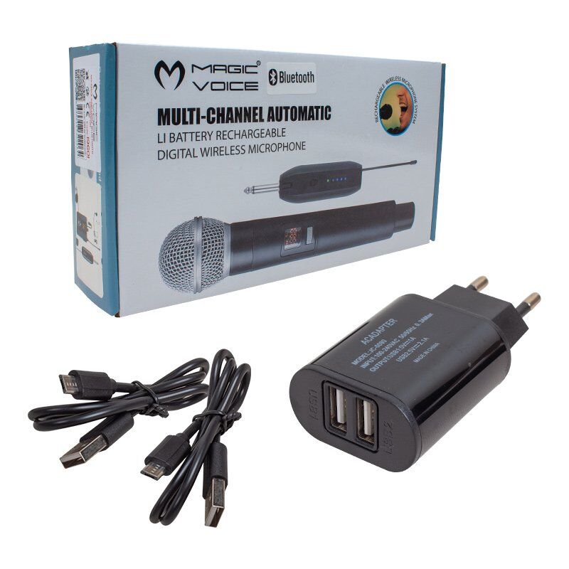 Magicvoice Mv-19601 UHF Bluetooth Kablosuz İkili Mikrofon