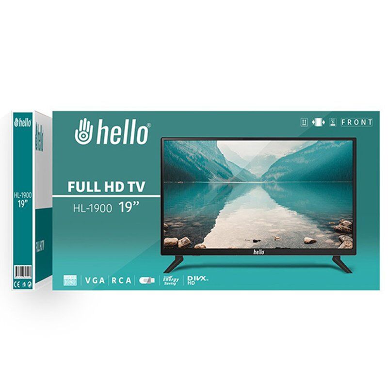 Hello HL-1900 19'' Vga-HDMI-Rca-USB HD Araç Monitörü