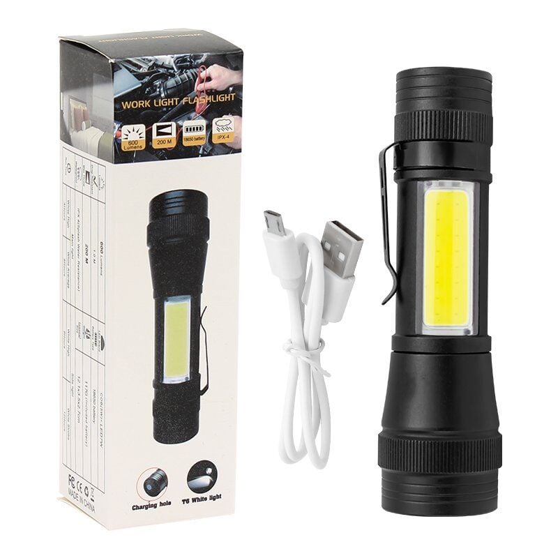 Powermaster PM-14622 Metal Su Geçirmez 3400 Lümen Power Ledli Şarjlı El Feneri