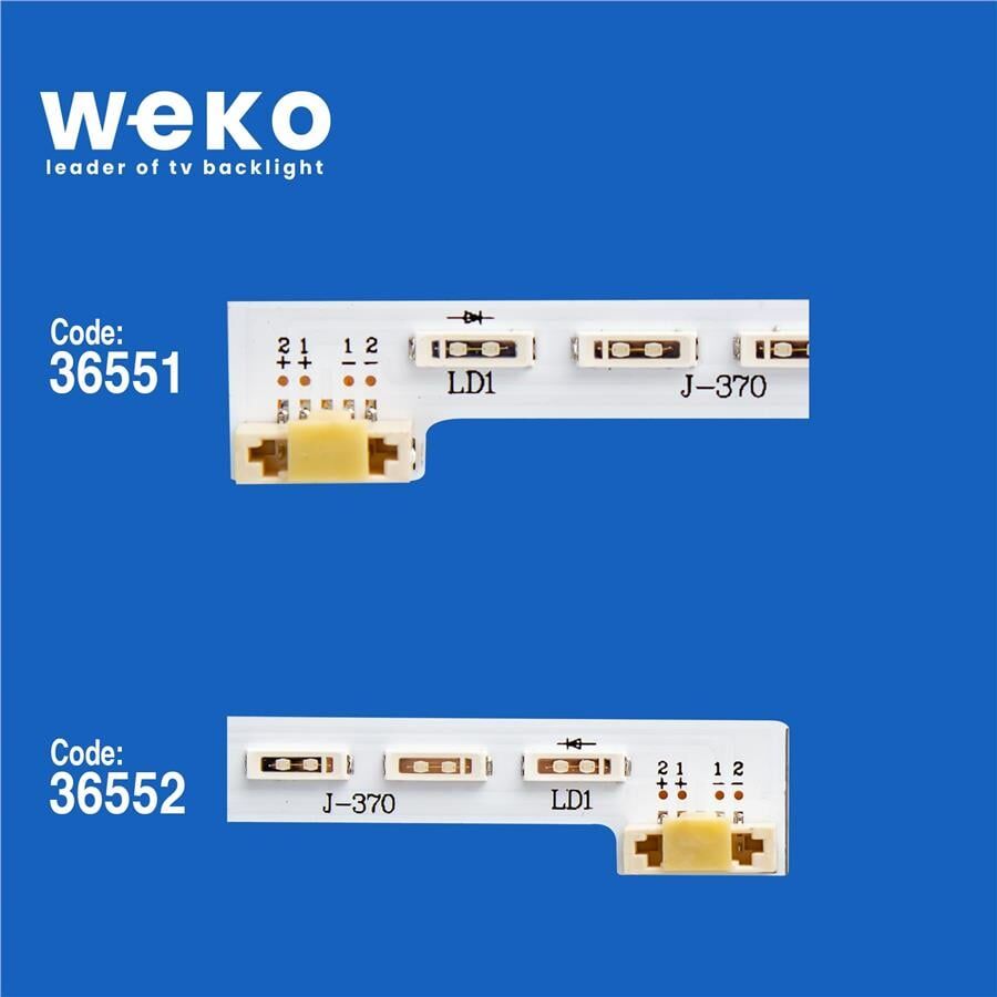 Wkset-5474 36551X1 36552X1 Nlac40225l/R 2 Adet Led Bar (64Led) (Mavi Işıklı) (64Led)