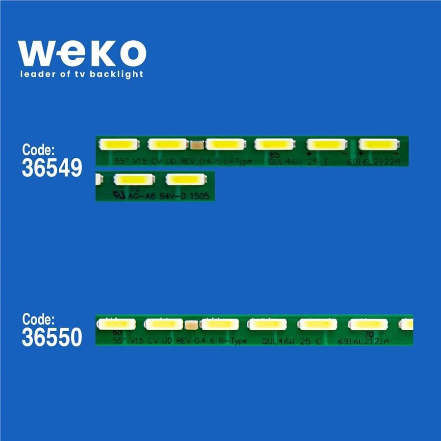 Wkset-5475 36549X1 36550X1 55 V15 Cv Ud Rev 0.4 2 Adet Led Bar (72Led)