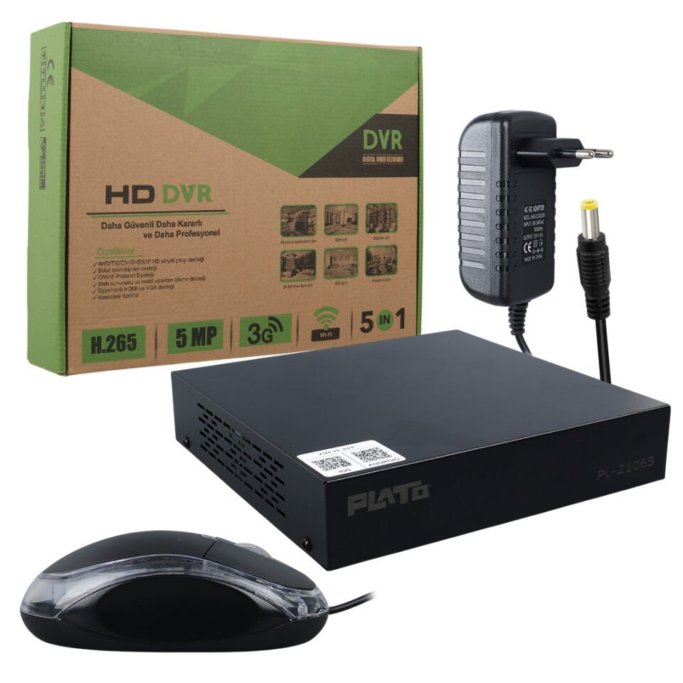 Plato PL-21065 6 in 1 4 Kanal 1080N DVR Kayıt Cihazı