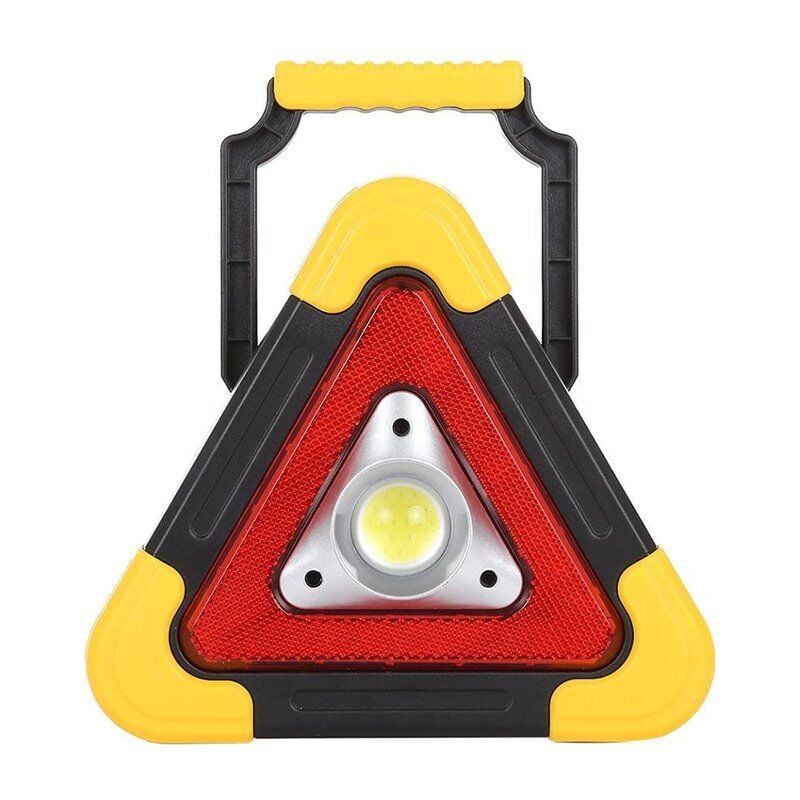 Powermaster HB-6609 Solar Şarjlı 500 Lümen Çok Fonksiyonlu Üçgen Reflektör Işıklı İkaz Lambası