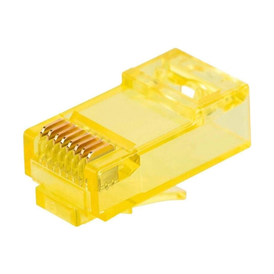 Powermaster PM-22700 RJ45 RJ45 CAT6 8P/8C Sarı Soket