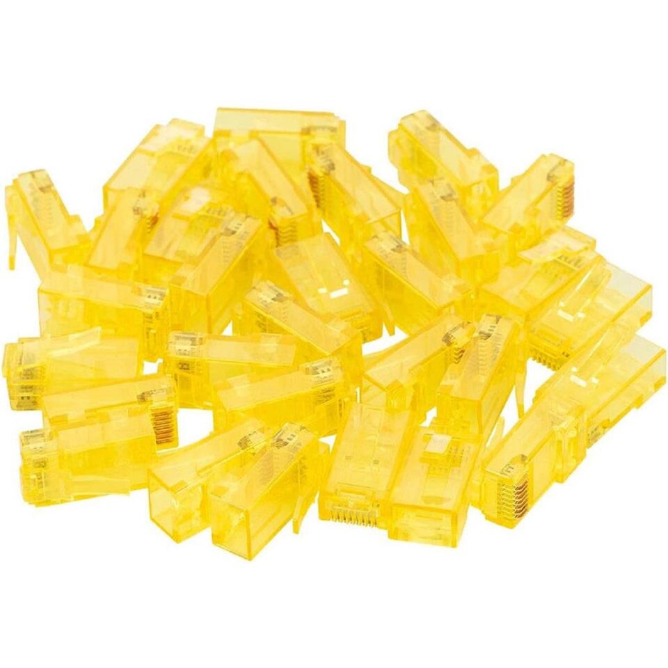 Powermaster PM-22700 RJ45 RJ45 CAT6 8P/8C Sarı Soket