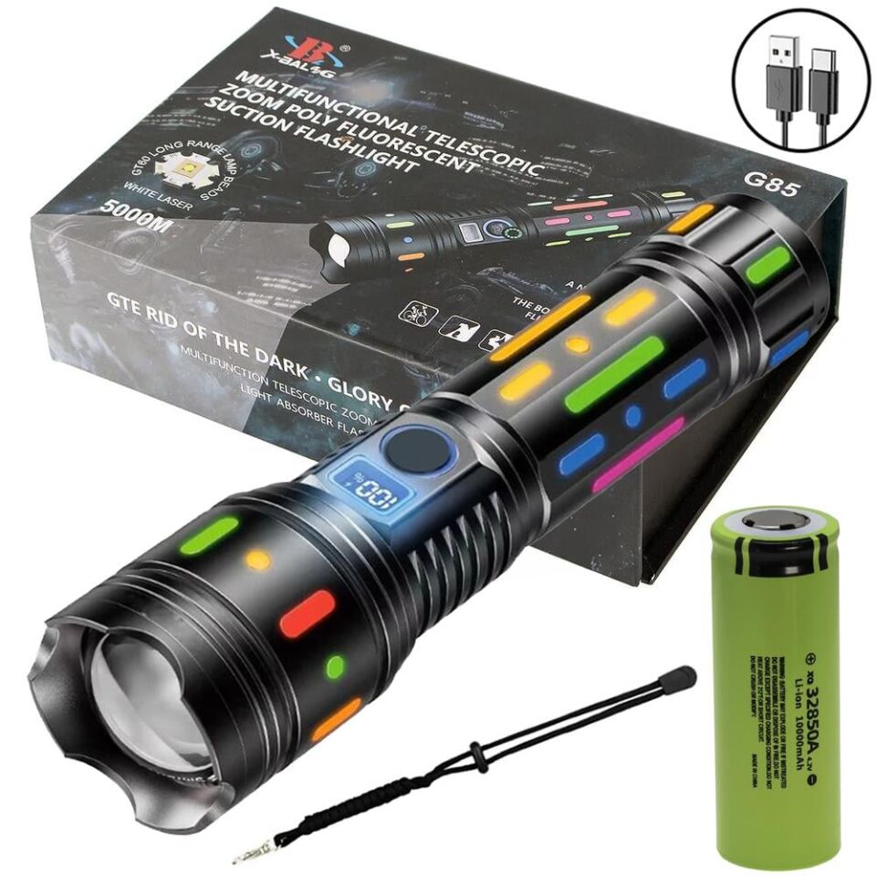 Powermaster PM-25120 Fonksiyonlu 5 Modlu Şarjlı El Feneri