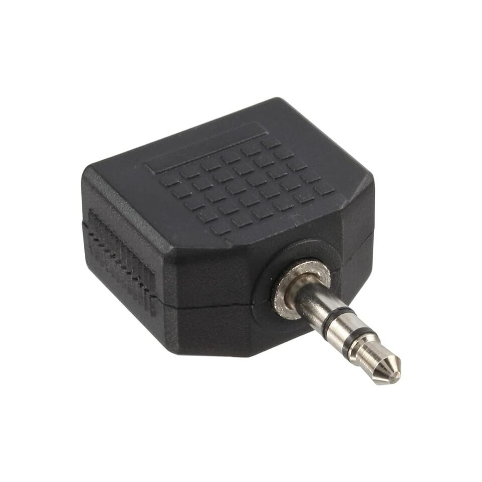 Powermaster 3.5 Mm Stereo Erkek - 3.5 Mm 2 Dişi Çevirici Jack