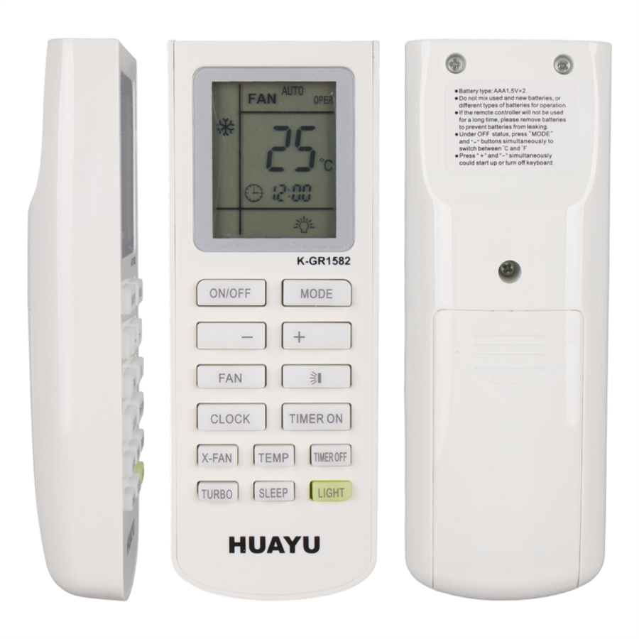 Huayu K-GR1582 Üniversal Gree Akıllı Klima Kumandası