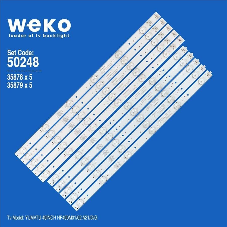 Wkset-5248 35878X5 35879X5 Xz49d12l-Zc21f-01/Xz49d12r-Zc21f-01 10 Adet Led Bar