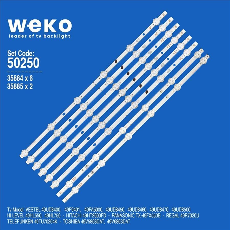 Wkset-5250 35884X6 35885X2 Svv490a69 8 Adet Led Bar (6Lens)