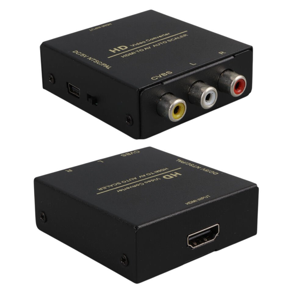 Powermaster Metal Kasa HDMI To Rca Av Çevirici Adaptör