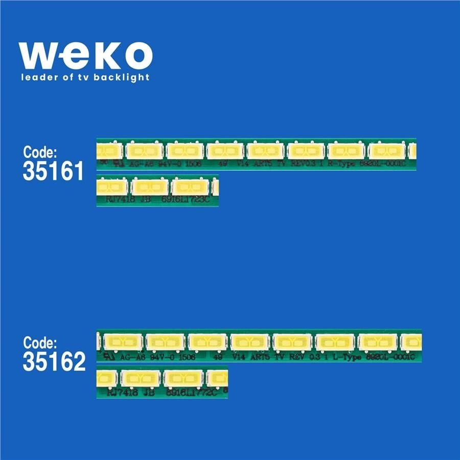 Wkset-5252 35161X1 35162X1 49 V14 Art5 Tv Rev0.3 2 Adet Led Bar (66Led) (F.Fabric)