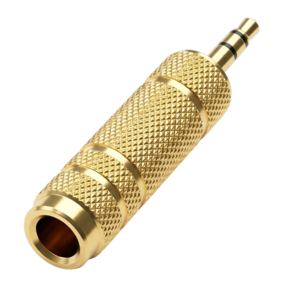 Powermaster PM-29964 3.5 Mm Stereo Erkek-1 Dişi 6.3 Mm Metal Jack