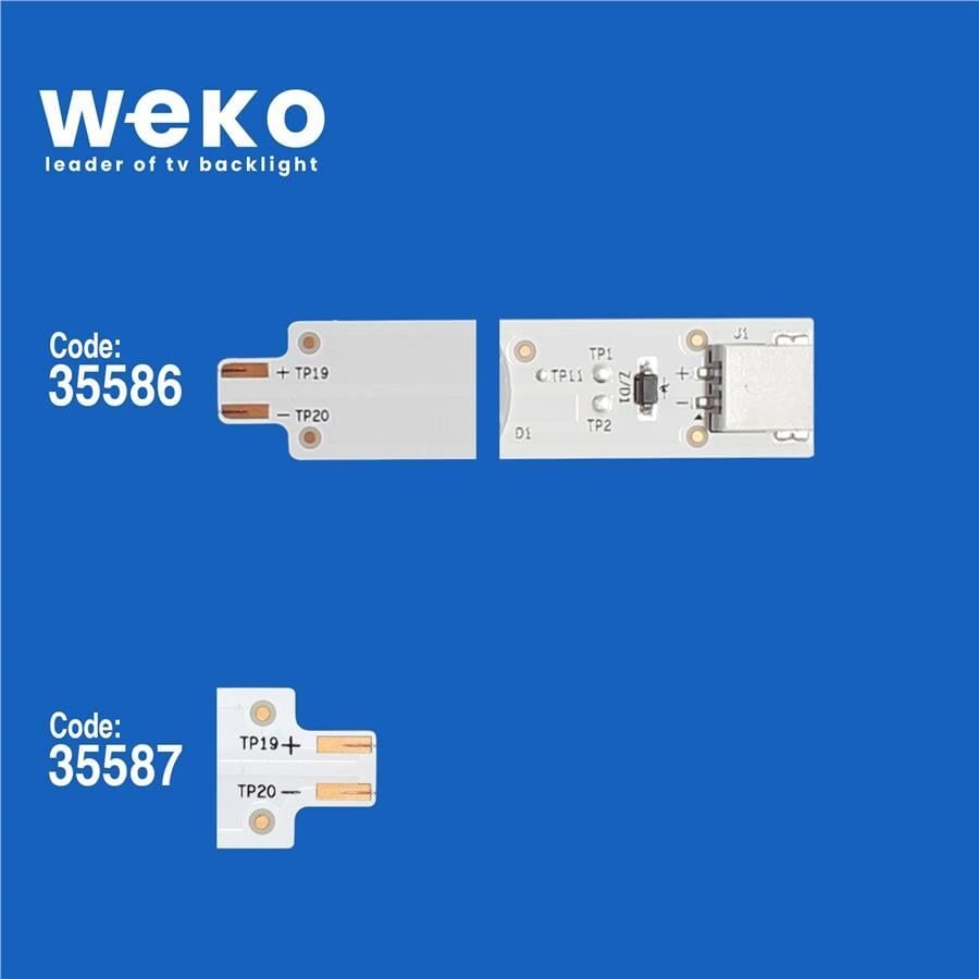 Wkset-5257 35586X4 35587X4 Arcelik_43_Crystal_1X3+1X4 8 Adet Led Bar