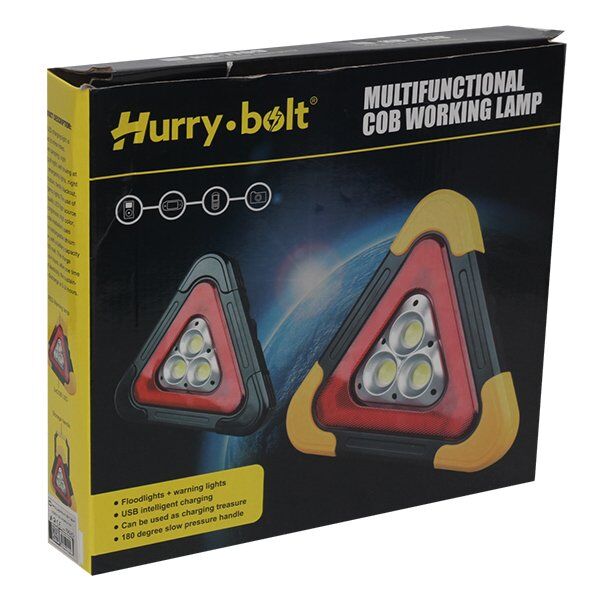 Powermaster HB-7709 Solar Şarj Üçgen Cob Aydınlatma Park Lambası