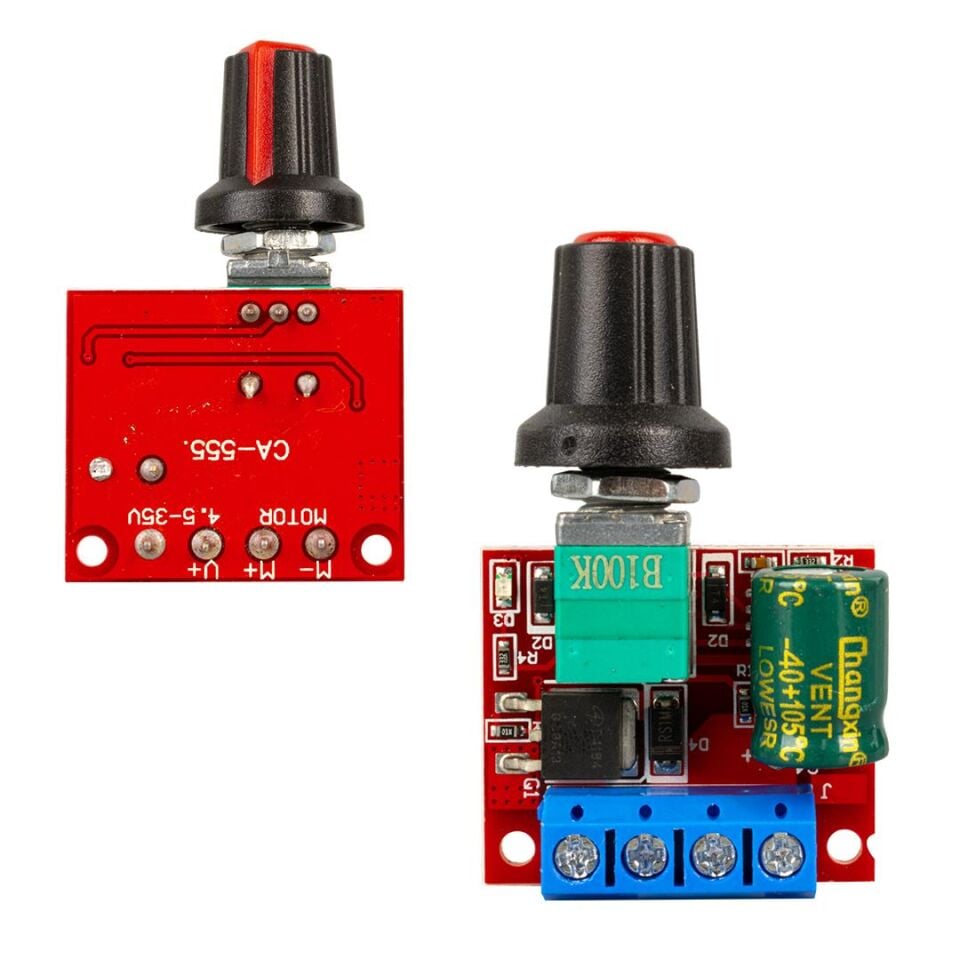 Weko CA-105A PWM DC Motor Yönetici 4.5 - 35 Volt 5 Amper Led Dimmer Hız Düzenleyici Modül