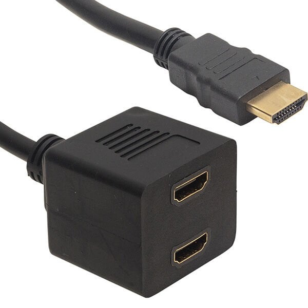 Powermaster HDMI Erkek to 2x HDMI Dişi Çoklayıcı Adaptör