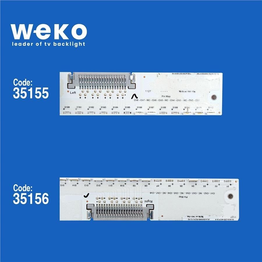 Wkset-5489 35155X1 35156X1 55-5030-Led-Mcpcb 2 Adet Led Bar  (112 Ledli)