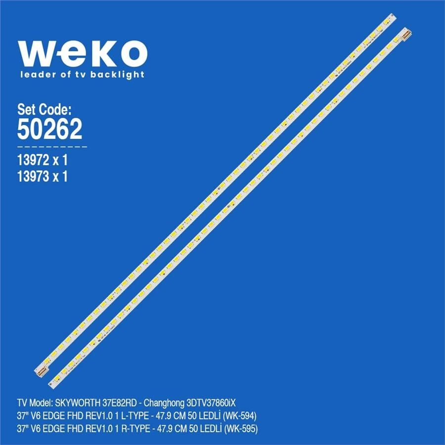 Wkset-5262 13972X1 13973X1 37 V6 Edge Fhd Rev1.0 2 Adet Led Bar (50Led)