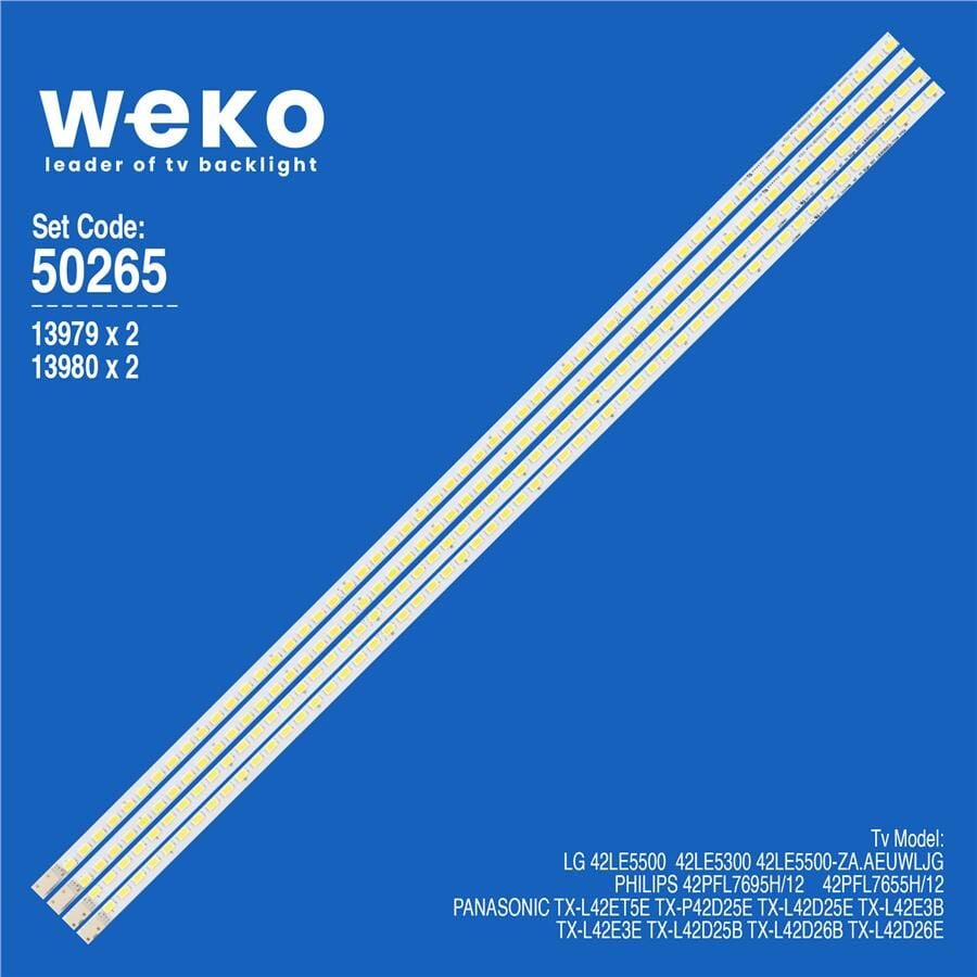 Wkset-5265 13979X2 13980X2 42 V5 Edge Fhd Rev 0.1 4 Adet Led Bar (57Led)
