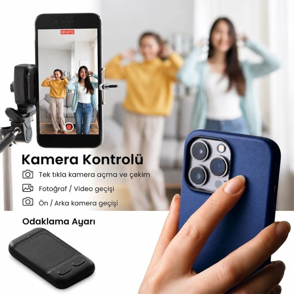 Powermaster PM-24935 Dokunmatik Yüzeyli Kablosuz Bluetooth Akıllı Telefon Kumandası