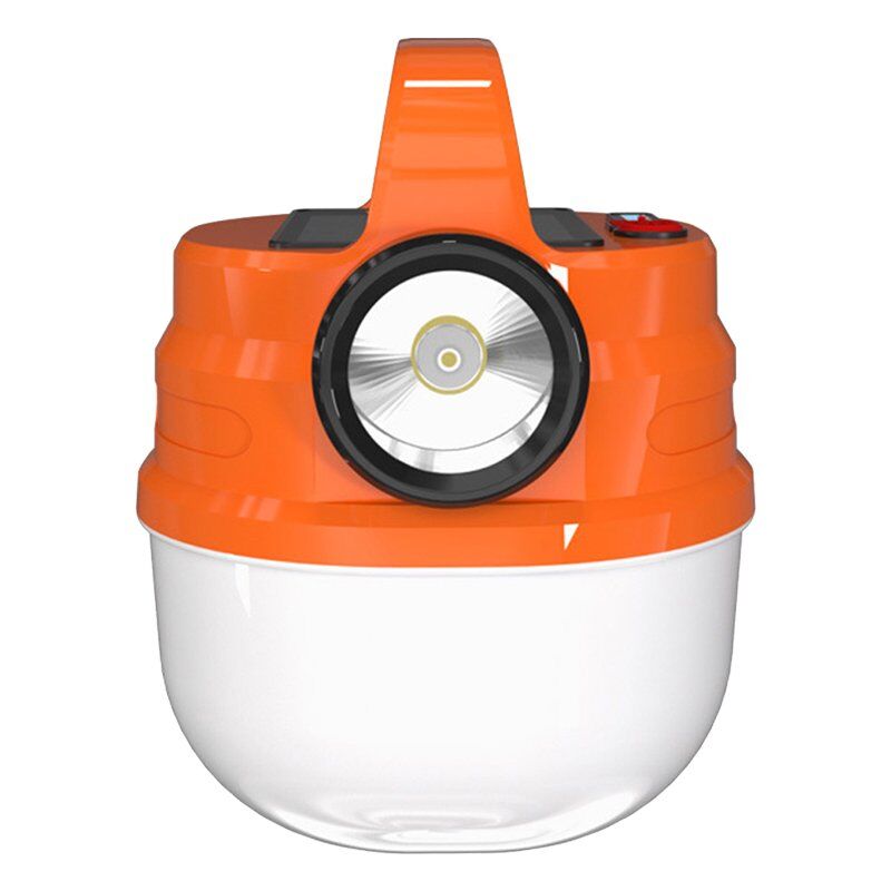 Powermaster HB-V70 Çift Işıklı 6 Modlu (El Feneri+5 Kademe) 50 Watt Şarj Edilebilir Kamp Feneri