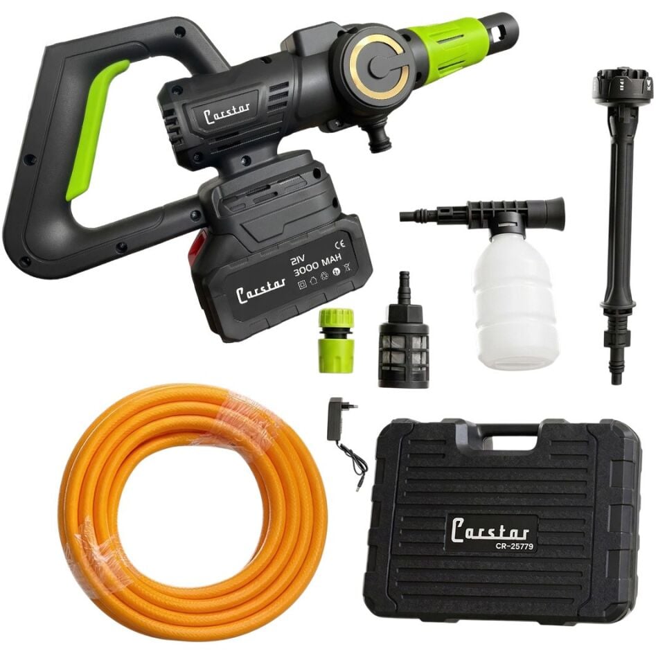 Carstar CR-25710 Yüksek Basınçlı Şarjlı Oto Yıkama Makinesi