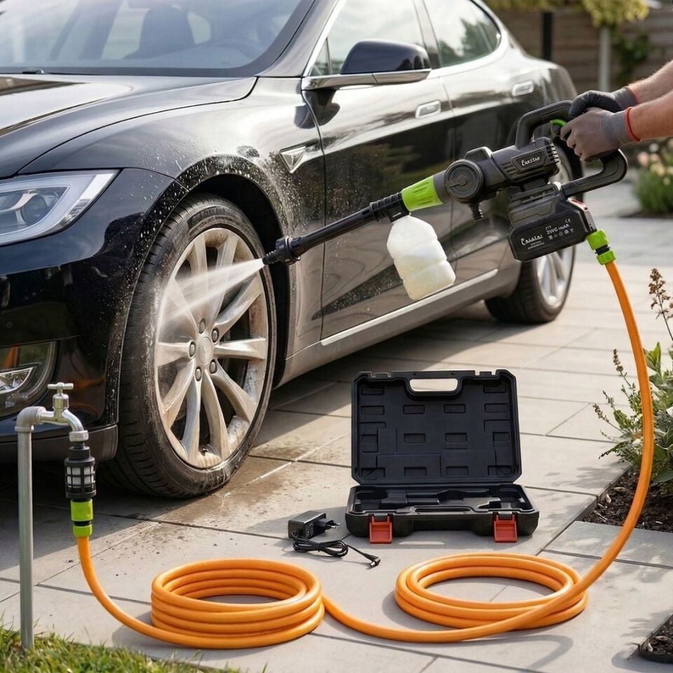 Carstar CR-25710 Yüksek Basınçlı Şarjlı Oto Yıkama Makinesi