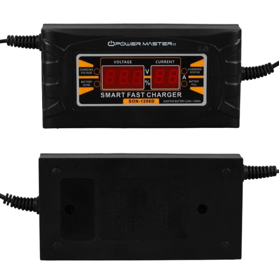 PowerMaster 12 Volt 6 Amper Akıllı Hızlı Akü Şarj Cihazı