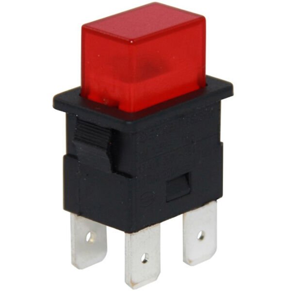 Powermaster IC-180H 4 Pinli 220 Volt Kalıcı Basmalı Işıklı Anahtar