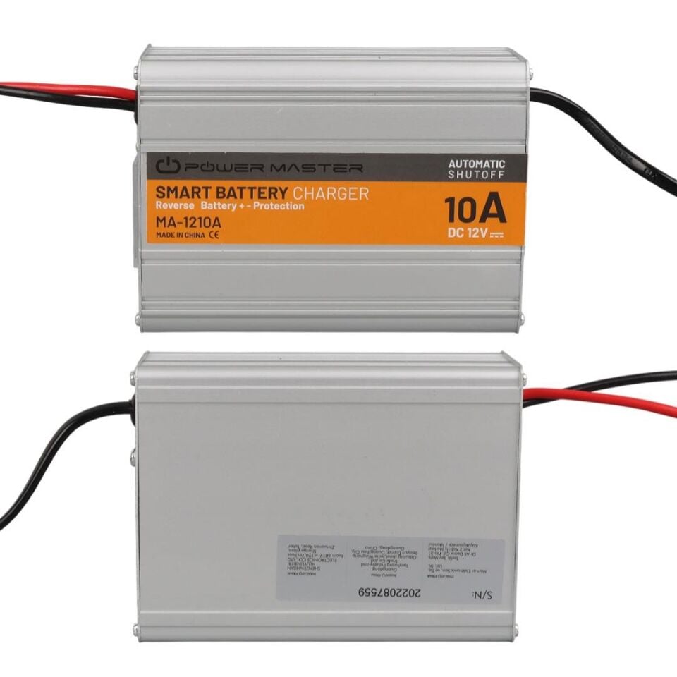 Powermaster 12 Volt 10 Amper Akıllı Hızlı Akü Şarj Cihazı
