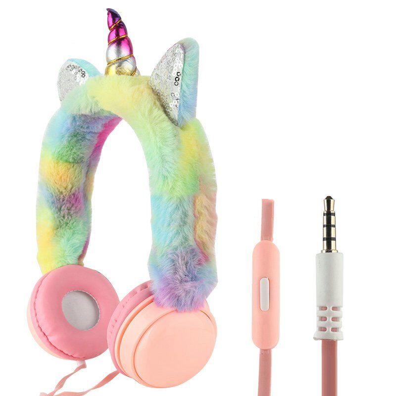 Powermaster AH-007 Peluş Unicorn Kulaküstü Kulaklık