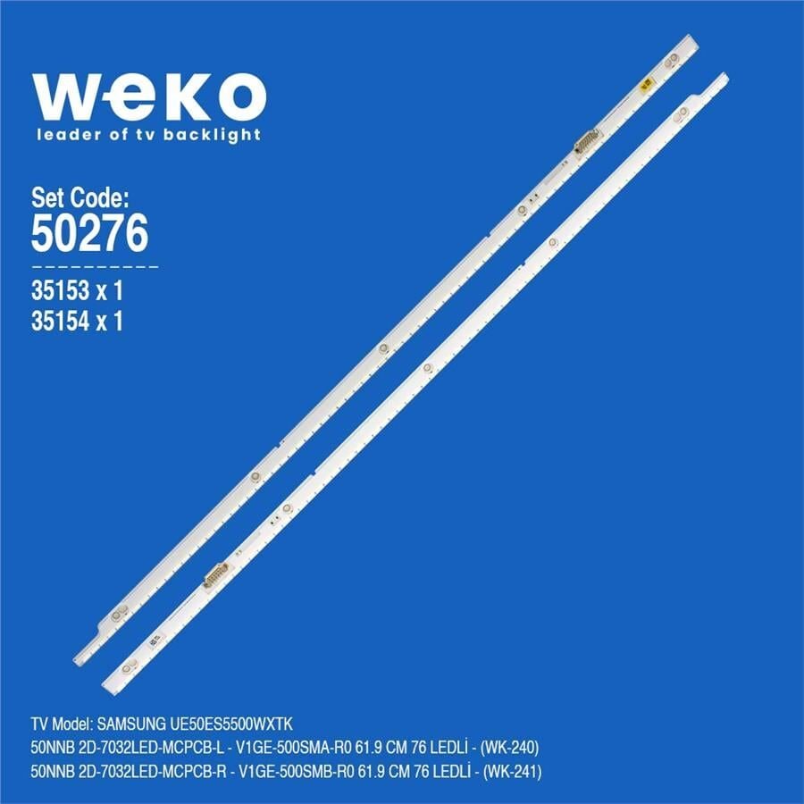 Wkset-5276 35153X1 35154X1 50Nnb 2D-7032Led-Mcpcb 2 Adet Led Bar (76Led)
