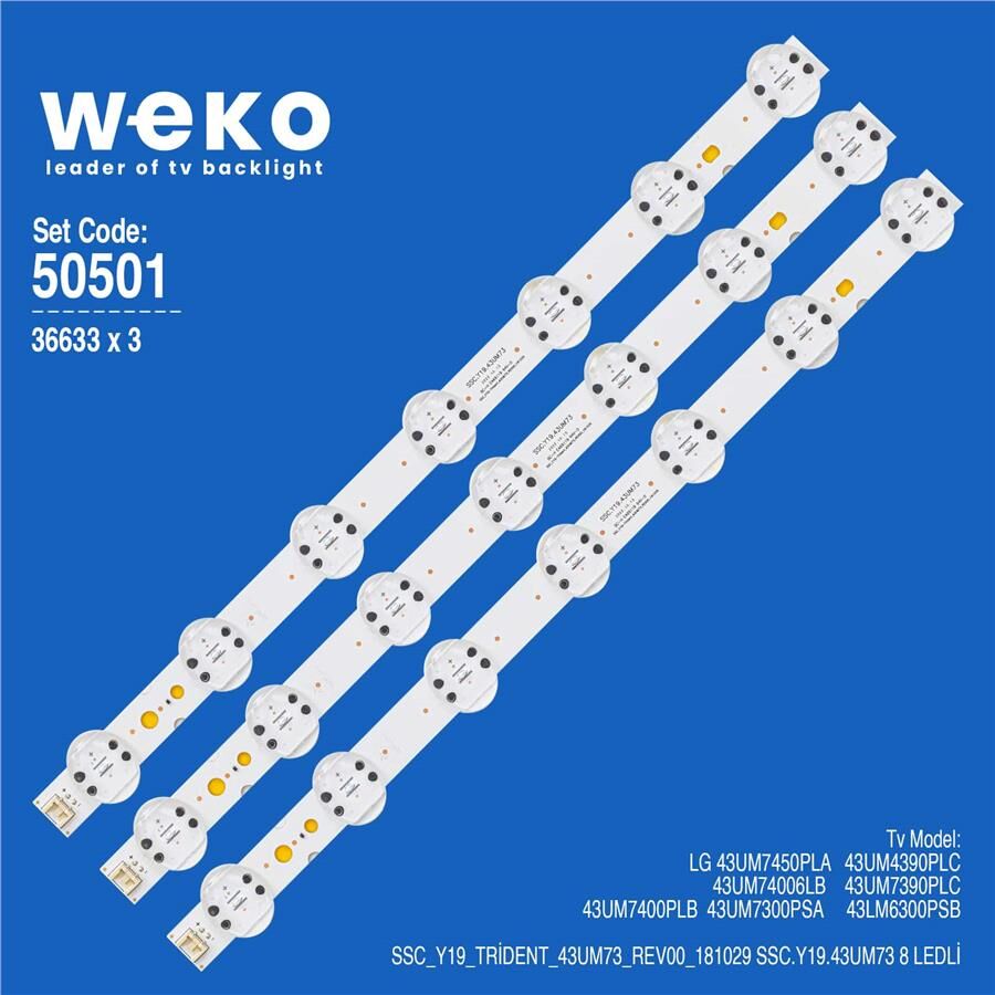 Wkset-5501 36633X3 Ssc_Y19_Trident_43Um73_Rev00_181029 3 Adet Led Bar