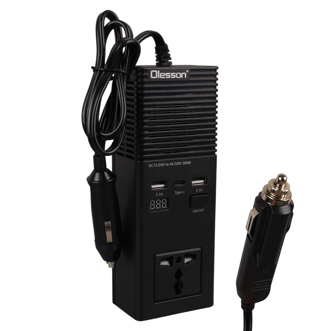 Olesson 1665 DC 12-24V 200W Oto Araç Power İnverter