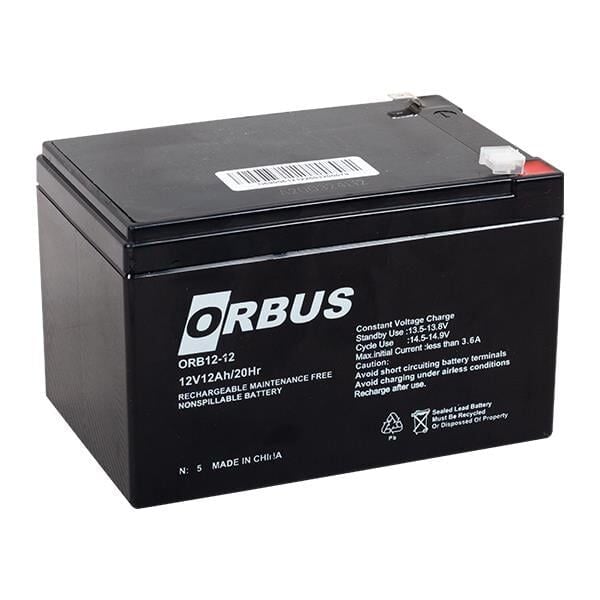 Orbus ORB12-12 12 Volt 12 Amper Kuru Akü