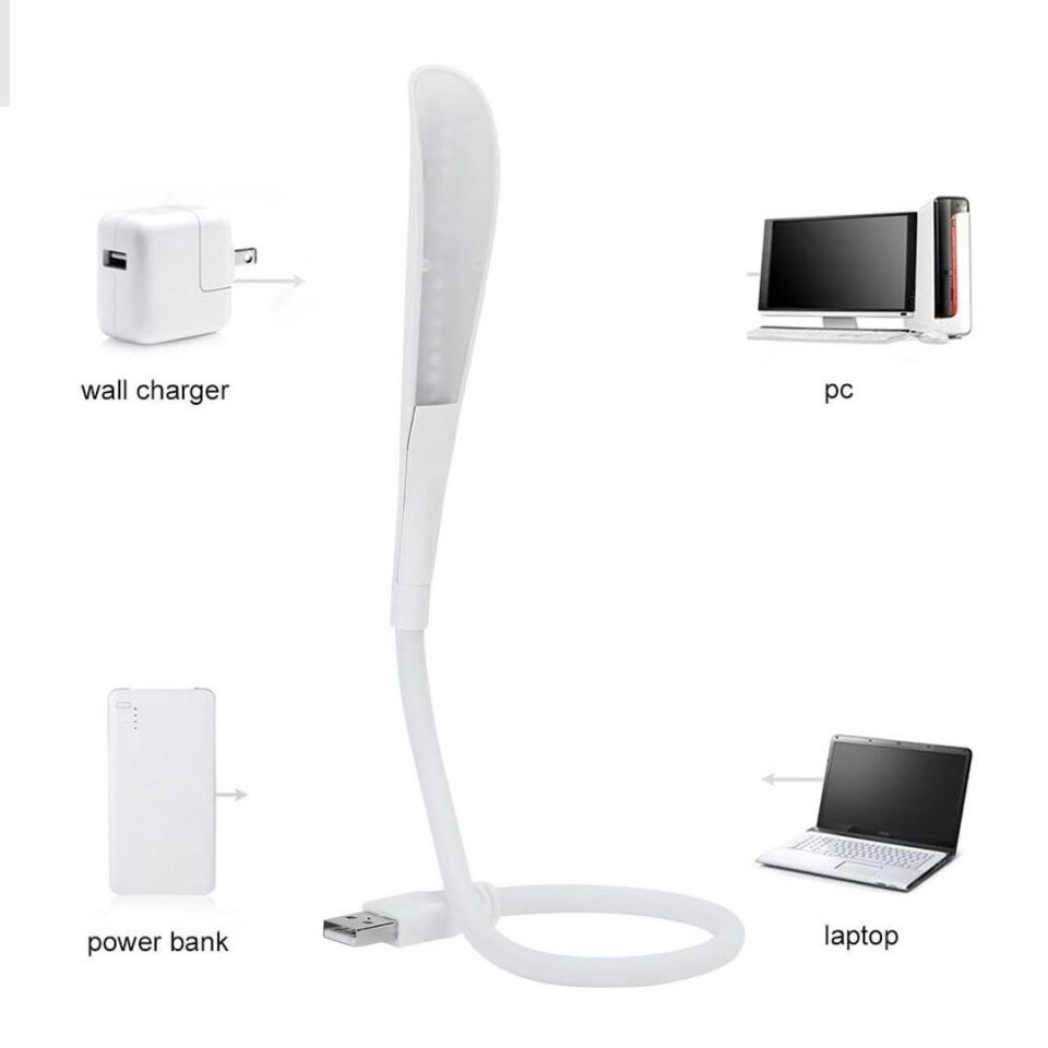 Powermaster PM-24560 14 Ledli Beyaz Esnek Usb Led Lamba