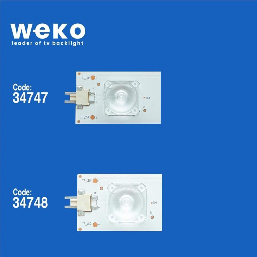 Wkset-5504 34747X8 34748X8 Arcelik_55_Zjg Zjd 16 Adet Led Bar